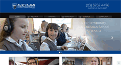 Desktop Screenshot of hume.acc.edu.au