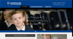 Desktop Screenshot of marsdenpark.acc.edu.au