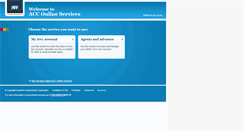 Desktop Screenshot of online.acc.co.nz