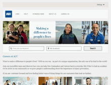 Tablet Screenshot of careers.acc.co.nz